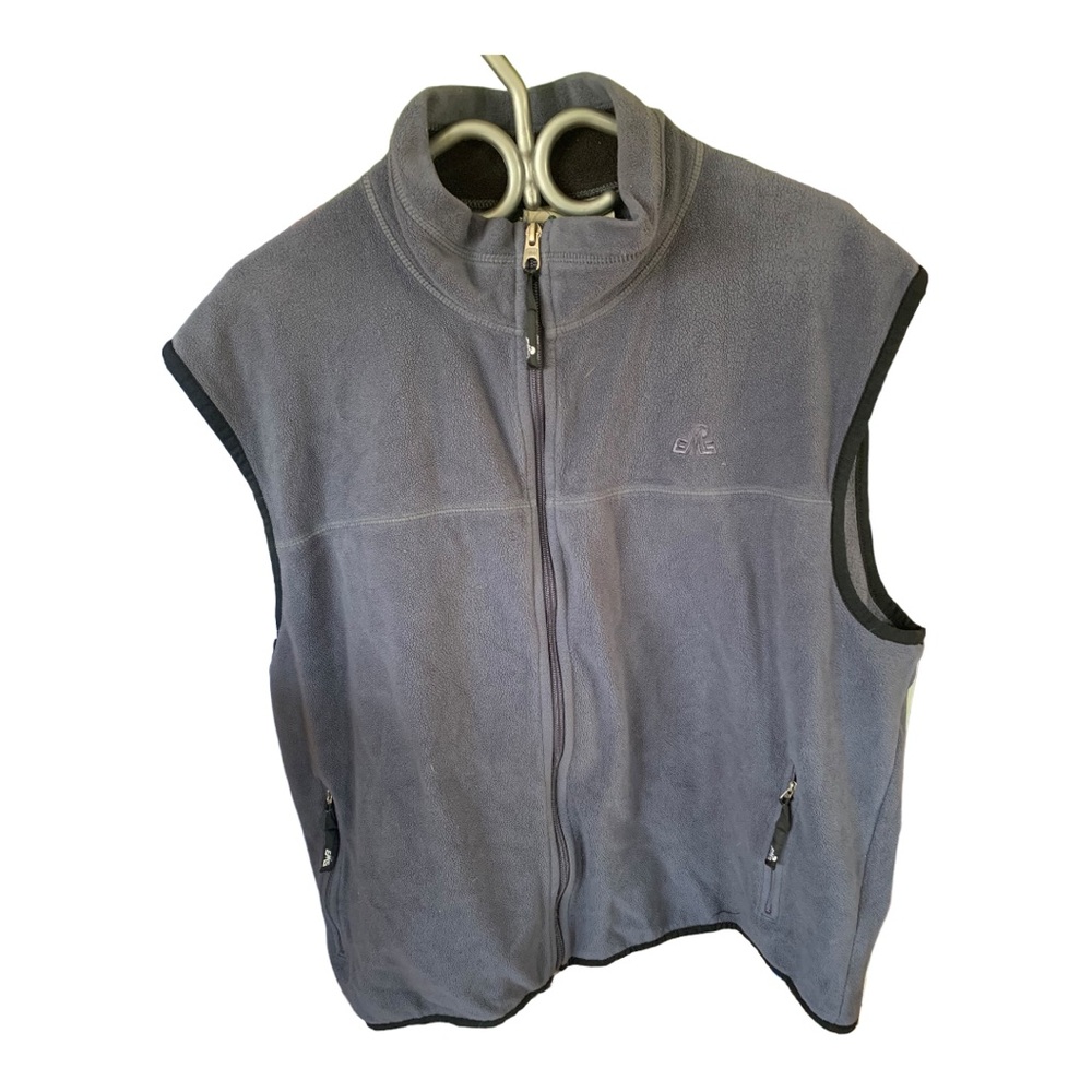 Eastern Mountain Sports Vest Adult Extra Large Grey blue Fleece Outdoors EMS Men